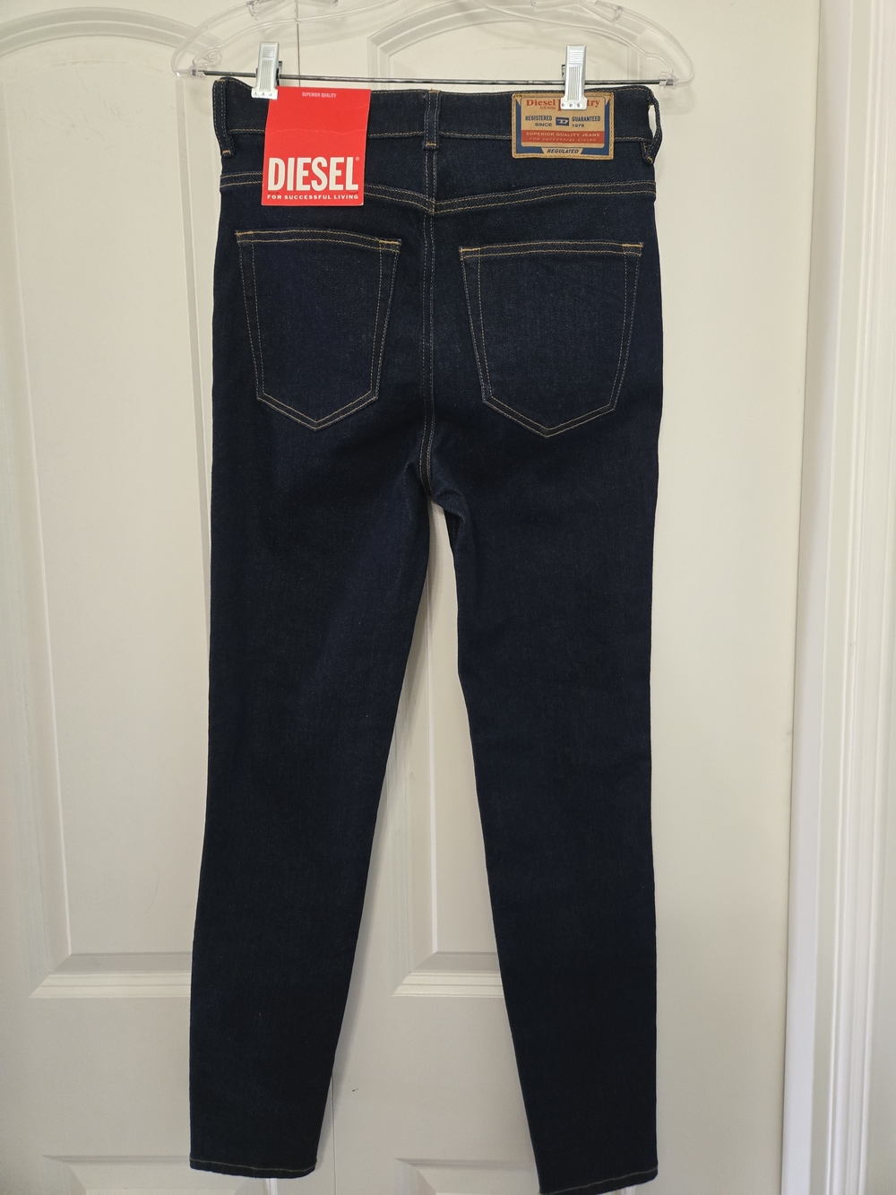 Diesel Women's Dark Blue Stretch Skinny Jeans